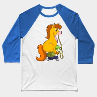 Horse with Boy Baseball T-Shirt